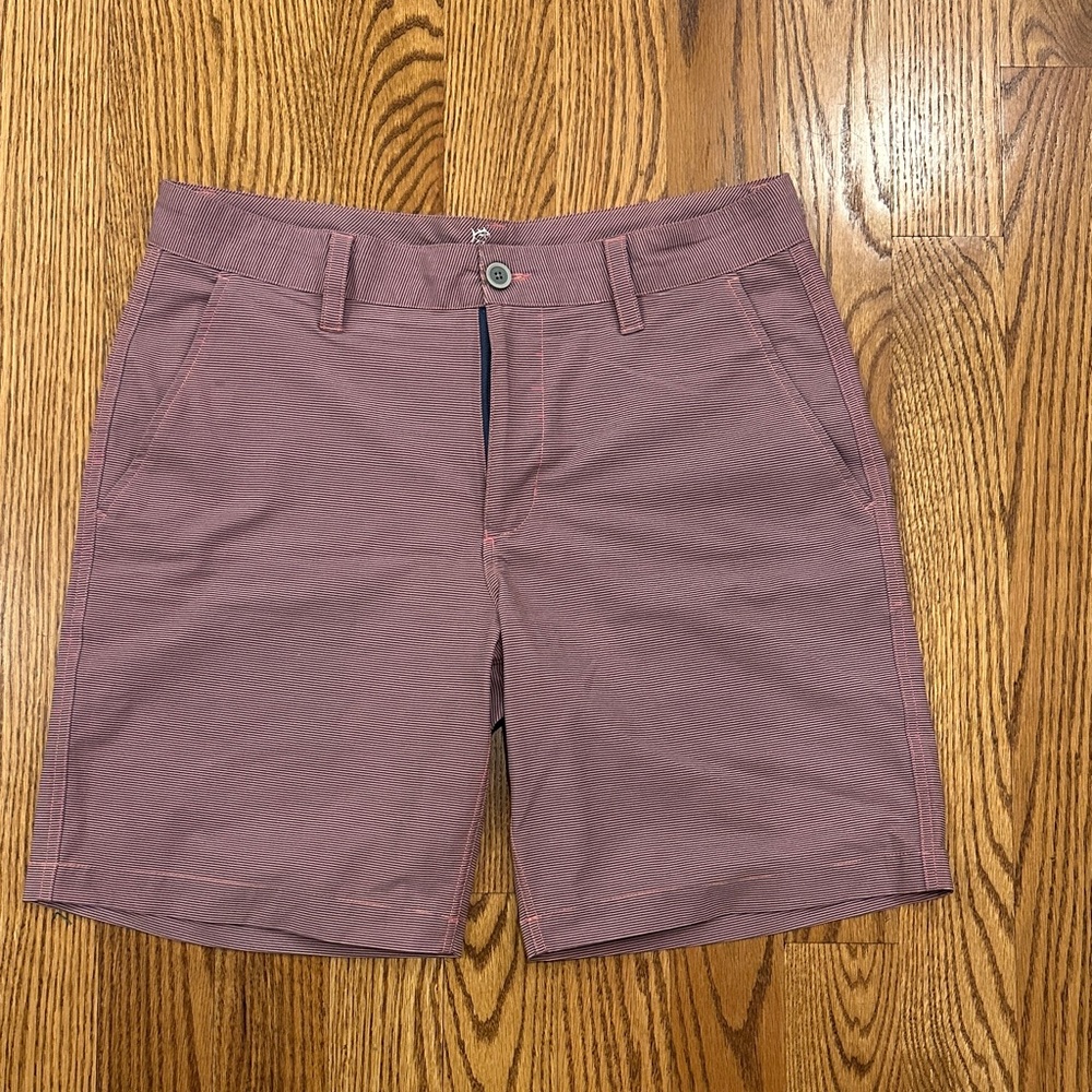 Southern Tide Striped Shorts in Pink and Blue